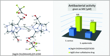 Graphical abstract: Influence of selected inorganic counter-ions on the structure and antimicrobial properties of silver(i) complexes with imidazole-containing ligands