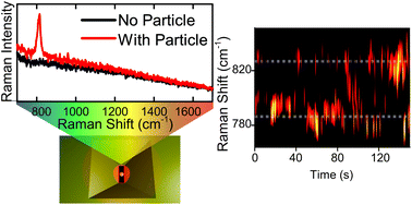 Graphical abstract: Raman fingerprinting of single dielectric nanoparticles in plasmonic nanopores