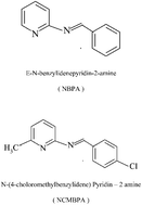 Graphical abstract: Study of N-benzylidene derivatives synthesized as corrosion inhibitors for copper in HCl solution