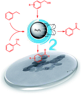 Graphical abstract: Starch-coated maghemite nanoparticles functionalized by a novel cobalt Schiff base complex catalyzes selective aerobic benzylic C–H oxidation