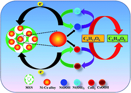 Graphical abstract: Ni–Co alloy nanostructures anchored on mesoporous silica nanoparticles for non-enzymatic glucose sensor applications