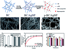 Graphical abstract: Antibacterial properties and cytocompatibility of bio-based nanostructured carbon aerogels derived from silver nanoparticles deposited onto bacterial cellulose