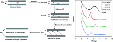 Graphical abstract: The influence of structural and processing parameters of modifiers on the interlayer structure of modified montmorillonite