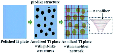 Graphical abstract: Fabrication of titanium dioxide with durable superhydrophilicity by anodization