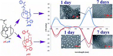 Graphical abstract: Synthesis and properties of chiral nanoparticles based on (pS)- and (pR)-decasubstituted pillar[5]arenes containing secondary amide fragments