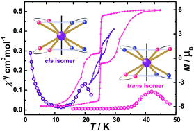 Graphical abstract: Cis–trans isomerism modulates the magnetic relaxation of dysprosium single-molecule magnets