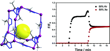 Graphical abstract: A flexible zinc tetrazolate framework exhibiting breathing behaviour on xenon adsorption and selective adsorption of xenon over other noble gases