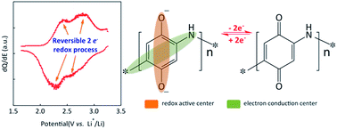 Graphical abstract: Exploring the potential of polymer battery cathodes with electrically conductive molecular backbone