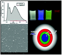 Graphical abstract: Construction of multi-layered white emitting organic nanoparticles by clicking polymers