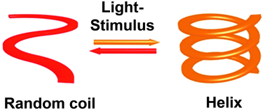 Graphical abstract: Remote control over folding by light