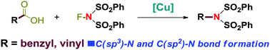 Graphical abstract: Copper(i)-catalyzed radical decarboxylative imidation of carboxylic acids with N-fluoroarylsulfonimides