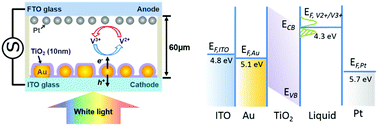 Graphical abstract: A plasmonic liquid junction photovoltaic cell with greatly improved power conversion efficiency