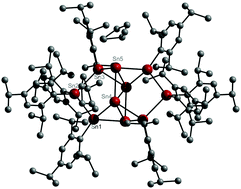 Graphical abstract: Synthesis and solid state structure of a metalloid tin cluster [Sn10(trip8)]
