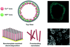 Graphical abstract: Synthesis of Co nanotubes by nanoporous template-assisted electrodeposition via the incorporation of vanadyl ions
