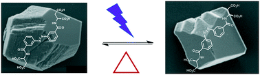 Graphical abstract: An azobenzene-based photoswitchable crystal growth modifier
