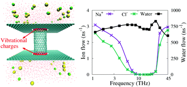 Graphical abstract: Water desalination by electrical resonance inside carbon nanotubes