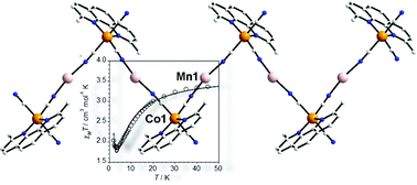 Graphical abstract: Synthesis, crystal structure and magnetic properties of a cyanide-bridged heterometallic {CoIIMnIII} chain