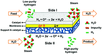 Graphical abstract: H2S-tolerant oxygen-permeable ceramic membranes for hydrogen separation with a performance comparable to those of palladium-based membranes