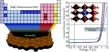 Graphical abstract: Tailoring metal halide perovskites through metal substitution: influence on photovoltaic and material properties