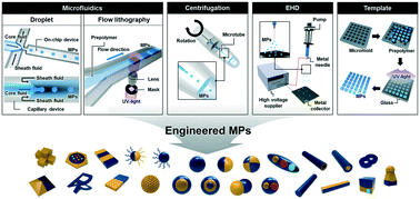 Graphical abstract: Recent advances in engineering microparticles and their nascent utilization in biomedical delivery and diagnostic applications