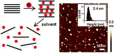 Graphical abstract: Single layer nano graphene platelets derived from graphite nanofibres