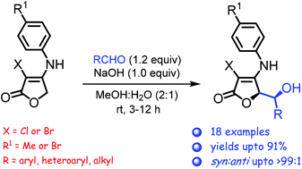 Graphical abstract: Thermodynamically driven, syn-selective vinylogous aldol reaction of tetronamides