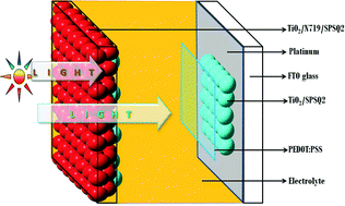 Graphical abstract: High performance dye anchored counter electrodes with a SPSQ2 sensitizer for dye sensitized solar cell applications