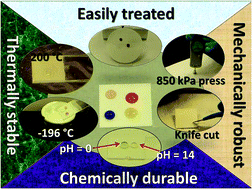 Graphical abstract: Synthesis and characterization of omniphobic surfaces with thermal, mechanical and chemical stability
