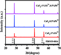 Graphical abstract: Ultraviolet upconversion emission of Pb2+ ions sensitized by Yb3+-trimers in CaF2