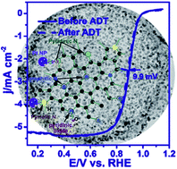 Graphical abstract: Highly uniform distribution of Pt nanoparticles on N-doped hollow carbon spheres with enhanced durability for oxygen reduction reaction