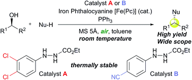 Graphical abstract: Advances and mechanistic insight on the catalytic Mitsunobu reaction using recyclable azo reagents