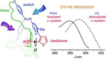 Graphical abstract: Photochromic Torsional Switch (PTS): a light-driven actuator for the dynamic tuning of π-conjugation extension