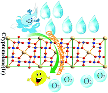 Graphical abstract: Conversion of inert cryptomelane-type manganese oxide into a highly efficient oxygen evolution catalyst via limited Ir doping