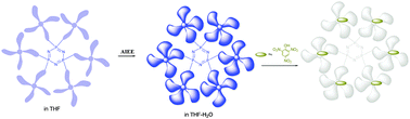 Graphical abstract: Synthesis, characterization and aggregation induced enhanced emission properties of tetraaryl pyrazole decorated cyclophosphazenes