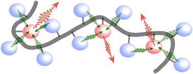 Graphical abstract: Energy transfer in pendant perylene diimide copolymers