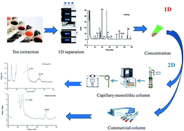 Graphical abstract: Separation and detection of free d- and l-amino acids in tea by off-line two-dimensional liquid chromatography