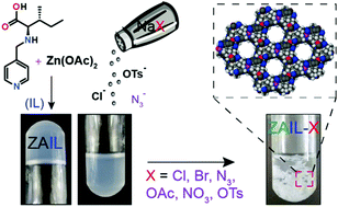 Graphical abstract: Interplaying anions in a supramolecular metallohydrogel to form metal organic frameworks