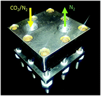 Graphical abstract: Design, construction, and testing of a supercapacitive swing adsorption module for CO2 separation