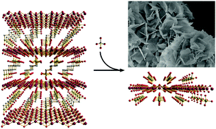 Graphical abstract: Exfoliation of a two-dimensional cationic inorganic network as a new paradigm for high-capacity CrVI-anion capture