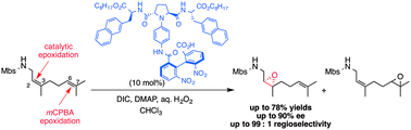 Graphical abstract: Catalyst-controlled site-selective asymmetric epoxidation of nerylamine and geranylamine derivatives