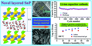 Graphical abstract: Novel inorganic tin phosphate gel: multifunctional material