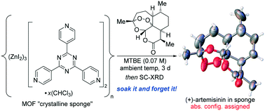Graphical abstract: The crystalline sponge method: a solvent-based strategy to facilitate noncovalent ordered trapping of solid and liquid organic compounds