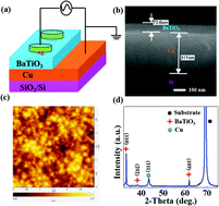 Graphical abstract: Bipolar resistive switching with negative differential resistance effect in a Cu/BaTiO3/Ag device