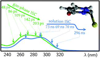 Graphical abstract: 2-Thiouracil intersystem crossing photodynamics studied by wavelength-dependent photoelectron and transient absorption spectroscopies