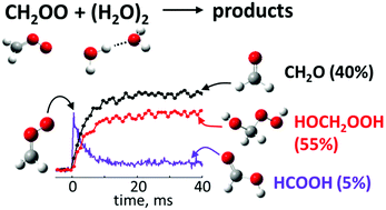 Graphical abstract: The reaction of Criegee intermediate CH2OO with water dimer: primary products and atmospheric impact