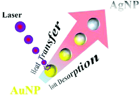 Graphical abstract: Silver–gold alloy nanoparticles as tunable substrates for systematic control of ion-desorption efficiency and heat transfer in surface-assisted laser desorption/ionization