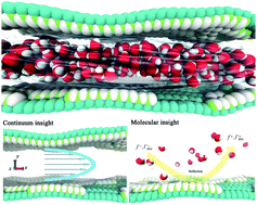 Graphical abstract: Water transport confined in graphene oxide channels through the rarefied effect