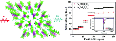 Graphical abstract: Low-temperature-flux syntheses of ultraviolet-transparent borophosphates Na4MB2P3O13 (M = Rb, Cs) exhibiting a second-harmonic generation response