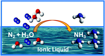 Graphical abstract: Electro-synthesis of ammonia from nitrogen at ambient temperature and pressure in ionic liquids