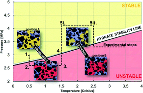 Graphical abstract: Determination of pore-scale hydrate phase equilibria in sediments using lab-on-a-chip technology